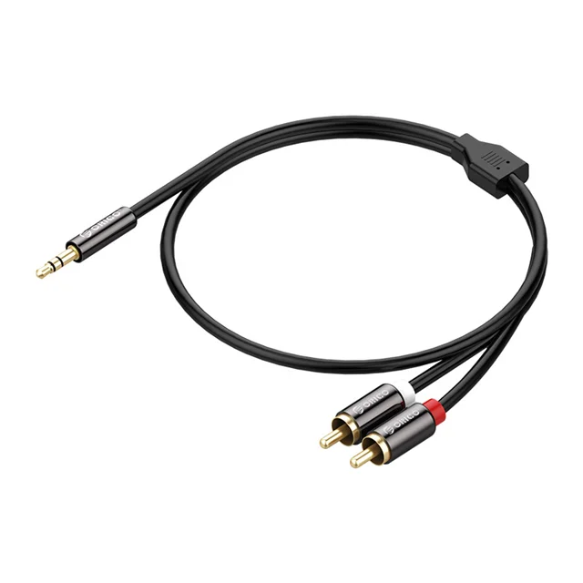 UGREEN audio cable with a 3.5 mm plug and two RCA plugs