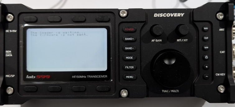 TX-500 showing firmware update failed error message